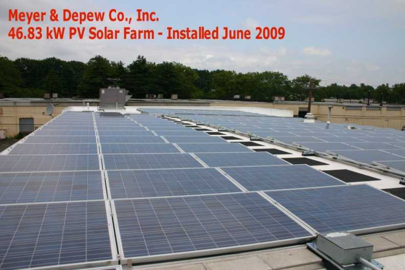 Our recently completed solar power installation is helping the environment and helping us save money.
