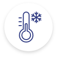 thermometer showing a cold temperature representing heating services