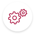 gear icon representing commercial service plans