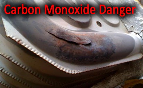 Cracked Heat Exchanger in a Furnace or Boiler - Carbon Monoxide Danger