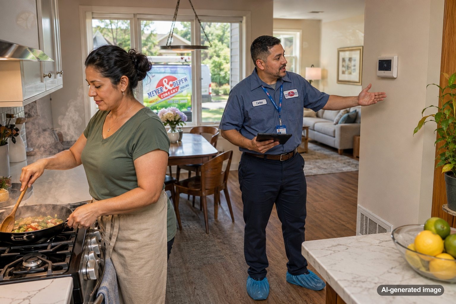 How Cooking Indoors Affects Summer AC Performance