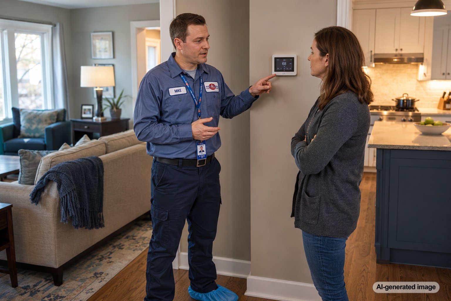 Why a Thermostat Near the Kitchen Can Overcool the House