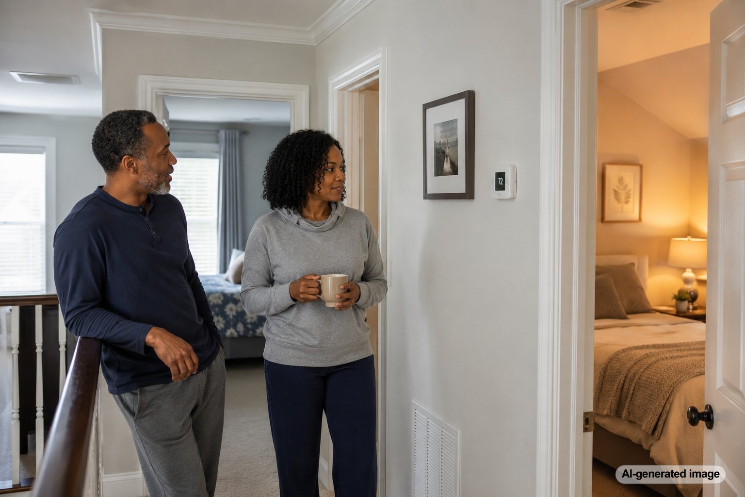 Why Your Upstairs Hallway Feels Cooler Than the Bedrooms
