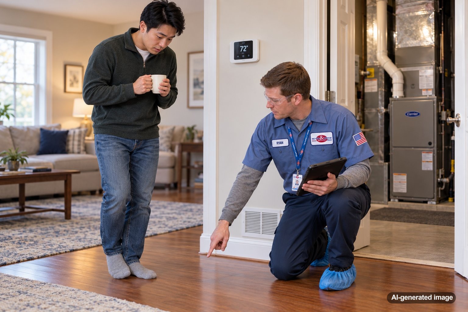 Why Do Cold Floors Make a Room Feel Chilly Even When the Thermostat Is Comfortable?