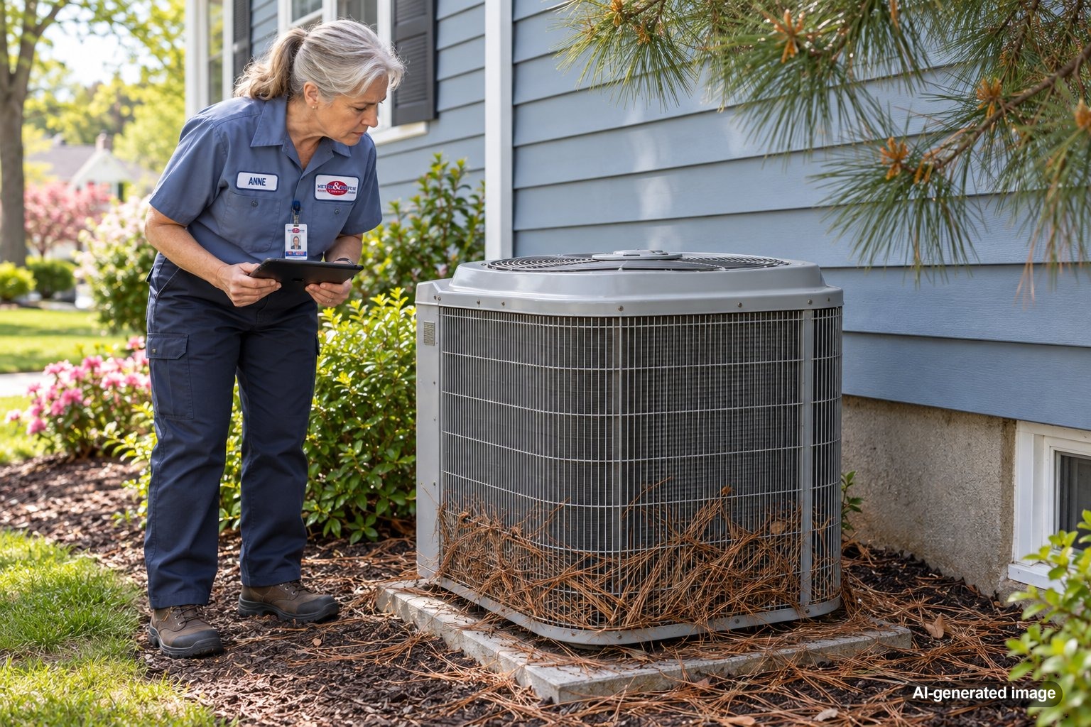 Can Pine Needles Clog an Outdoor HVAC Coil?