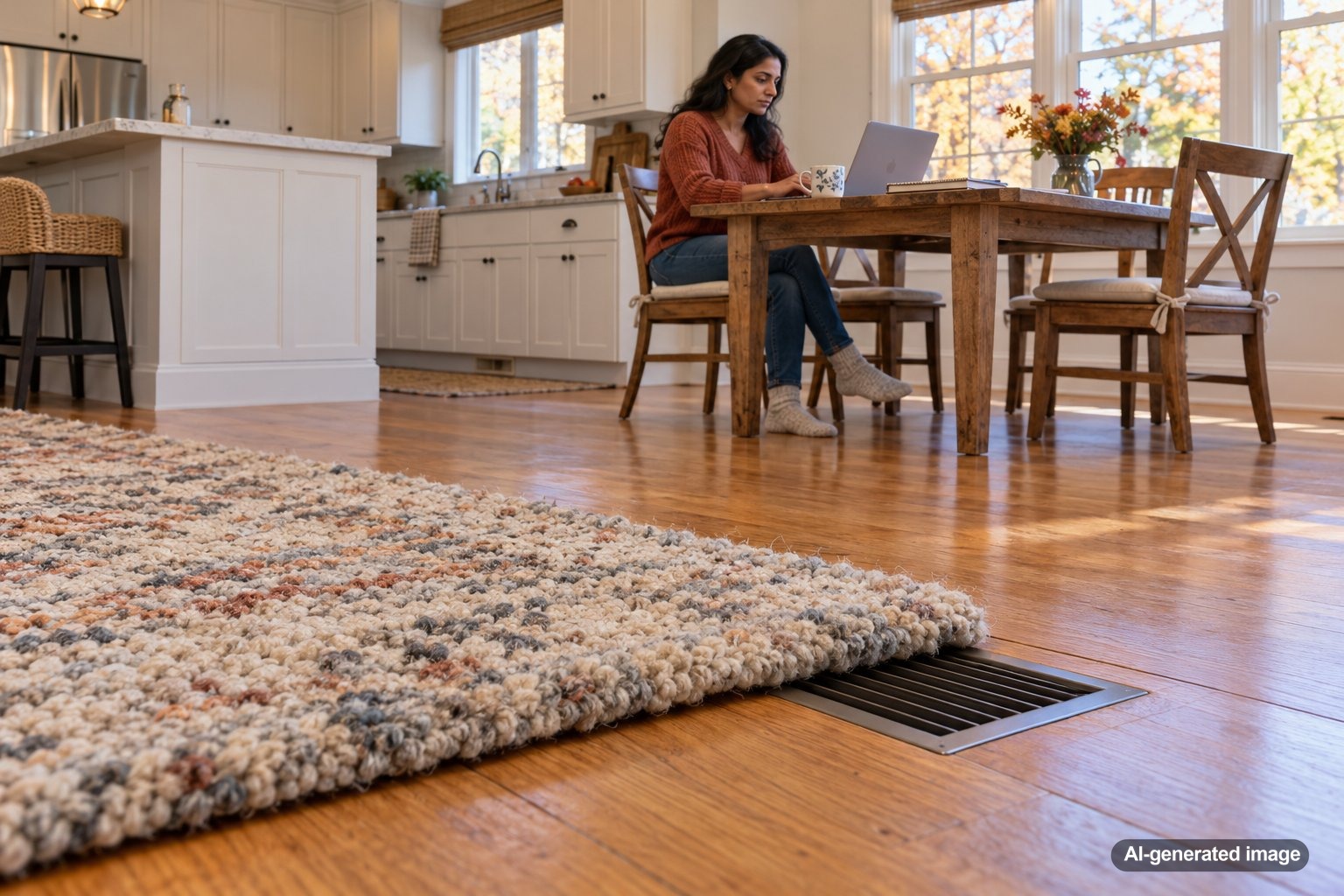 Can Thick Rugs Block Floor Heating Vents?