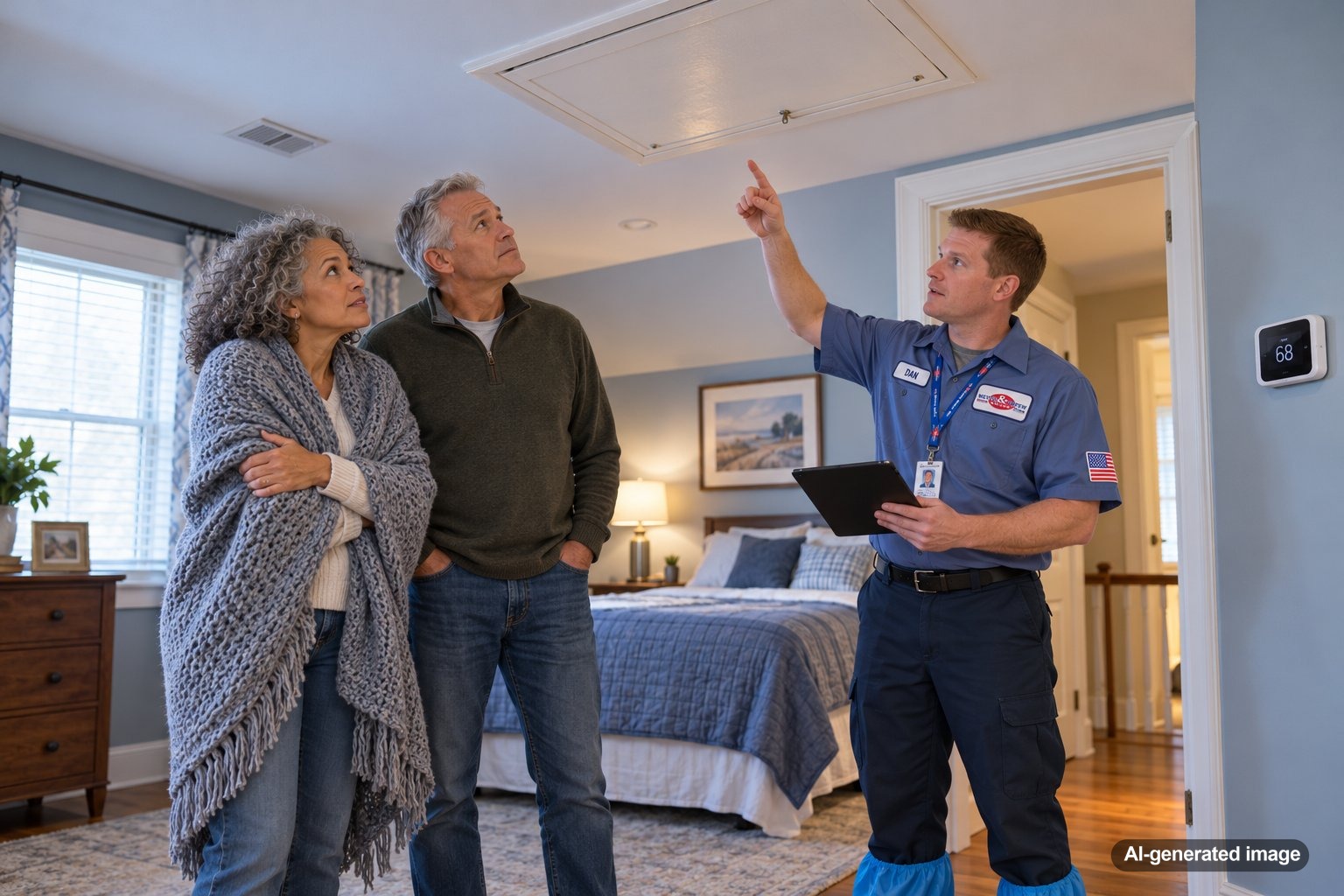 Why Does a Room Under an Attic Access Feel Colder?